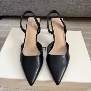 ALDO Women's Black Slingback Heels